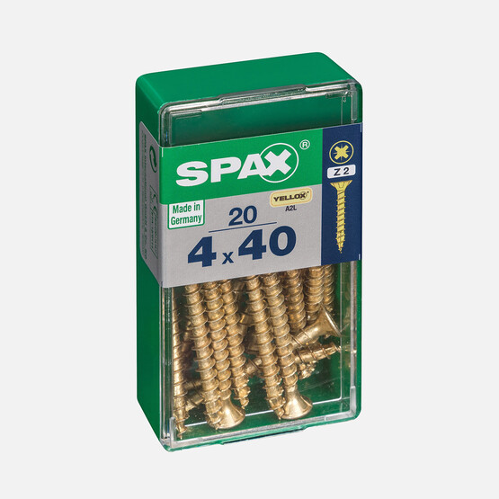 SPAX Havşa Vida Sarı 4X40       
