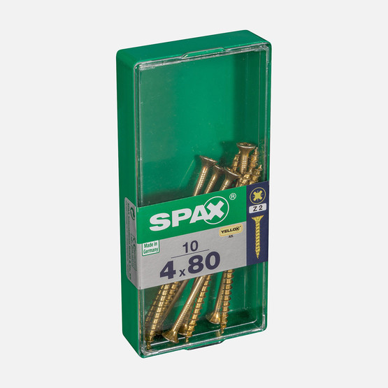 SPAX Havşa Vida Sarı 4X80      