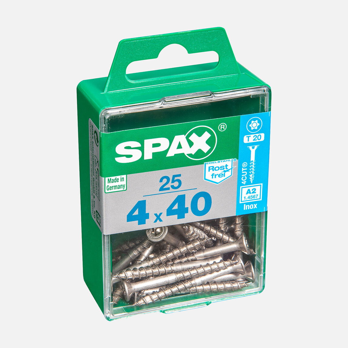    SPAX Havşa Vida Paslanmaz 4X40   