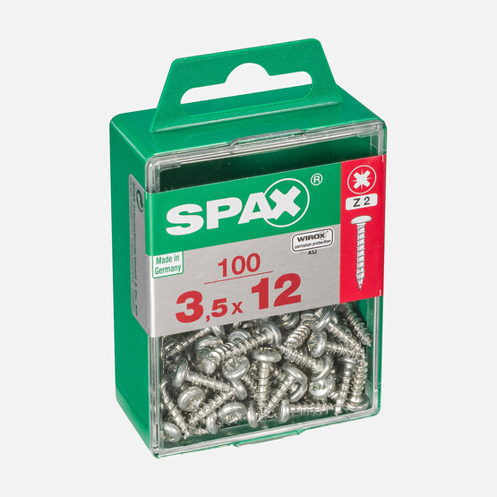 SPAX Yuvarlak Başla Galvaniz 3.5X12   