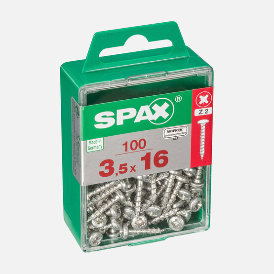 SPAX Yuvarlak Başla Galvaniz 3.5X16   
