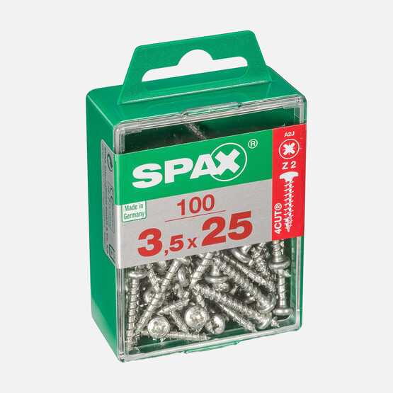 SPAX Yuvarlak Başla Galvaniz 3.5X25   