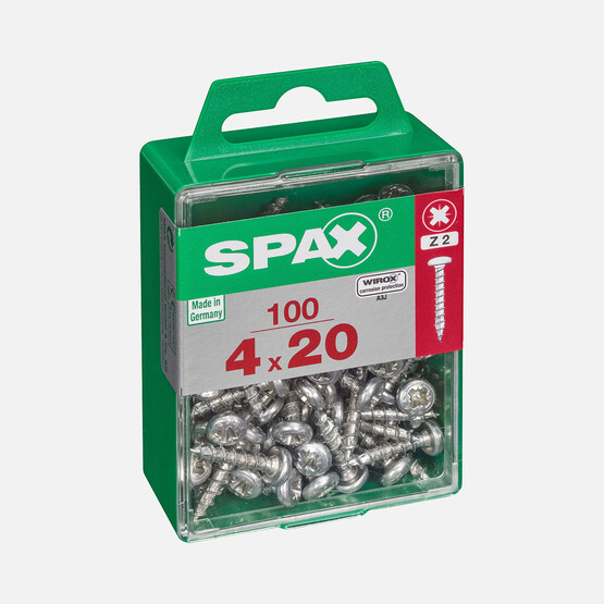 SPAX Yuvarlak Başla Galvaniz 4X20     
