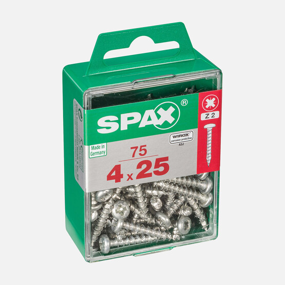 SPAX Yuvarlak Başla Galvaniz 4X25     