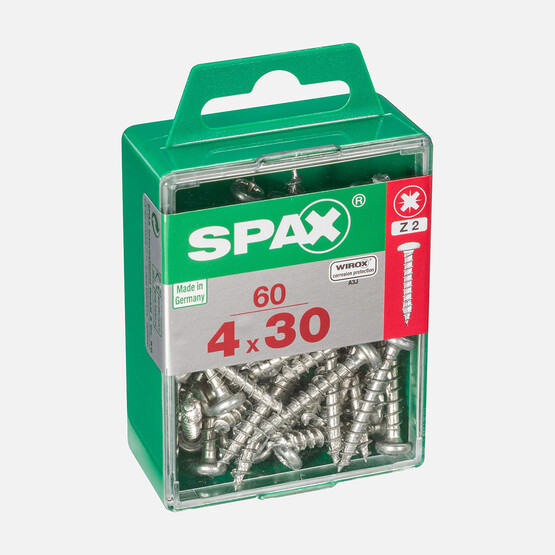 SPAX Yuvarlak Başla Galvaniz 4X30     