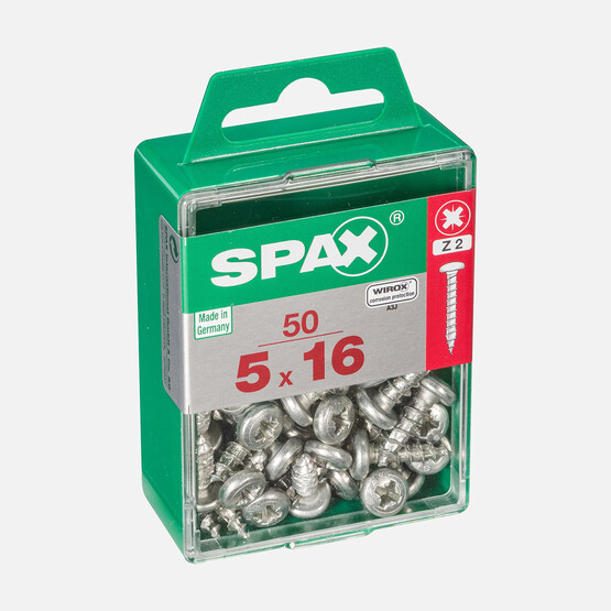 SPAX Yuvarlak Başla Galvaniz 5X16     
