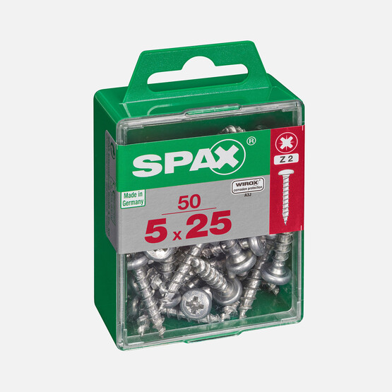 SPAX Yuvarlak Başla Galvaniz 5X25     