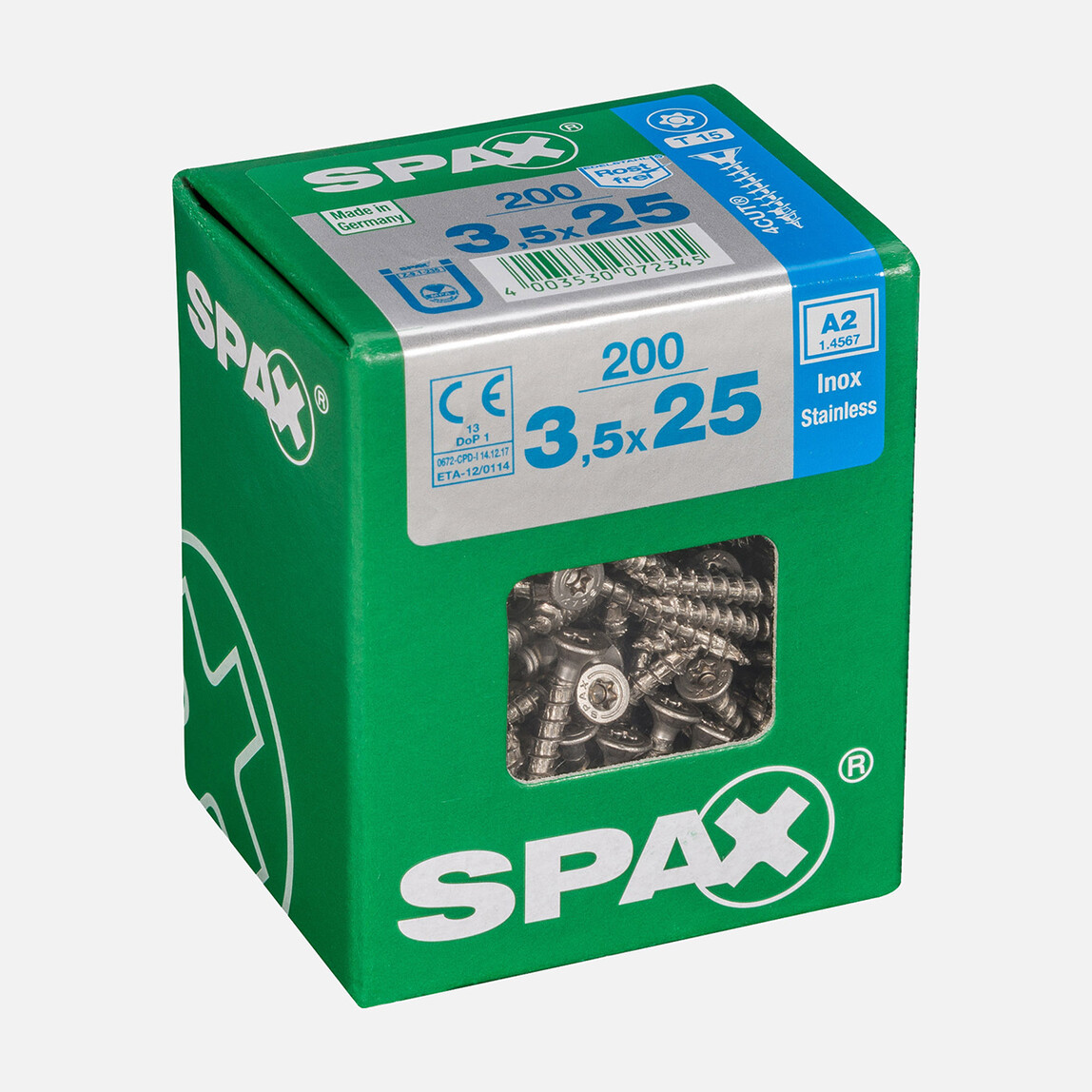    SPAX Havşa Vida A2 Paslanma 3.5X25  