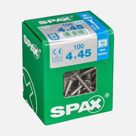 SPAX Havşa Vida A2 Paslanmaz 4X45  