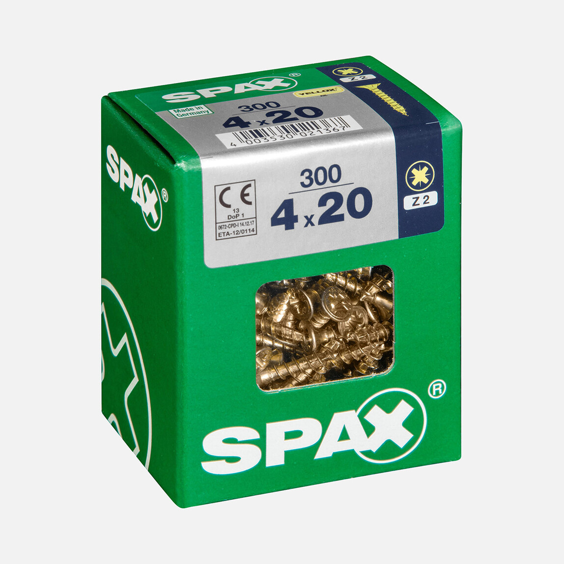    SPAX Havşa Vida Sarı 4X20        