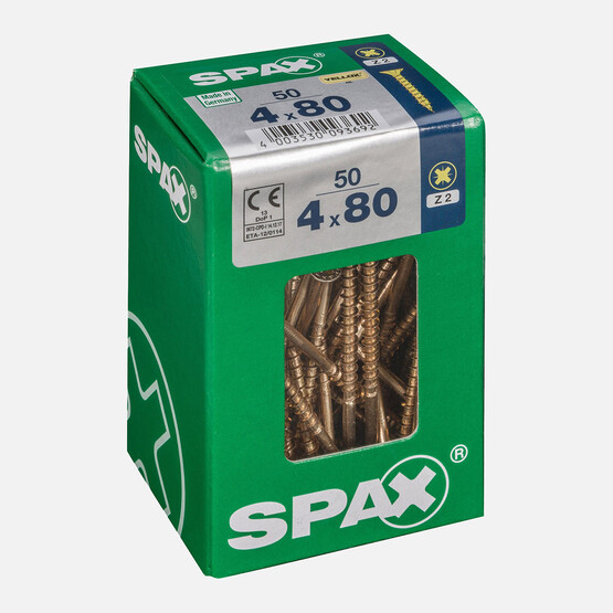 SPAX Havşa Vida Sarı 4X80       