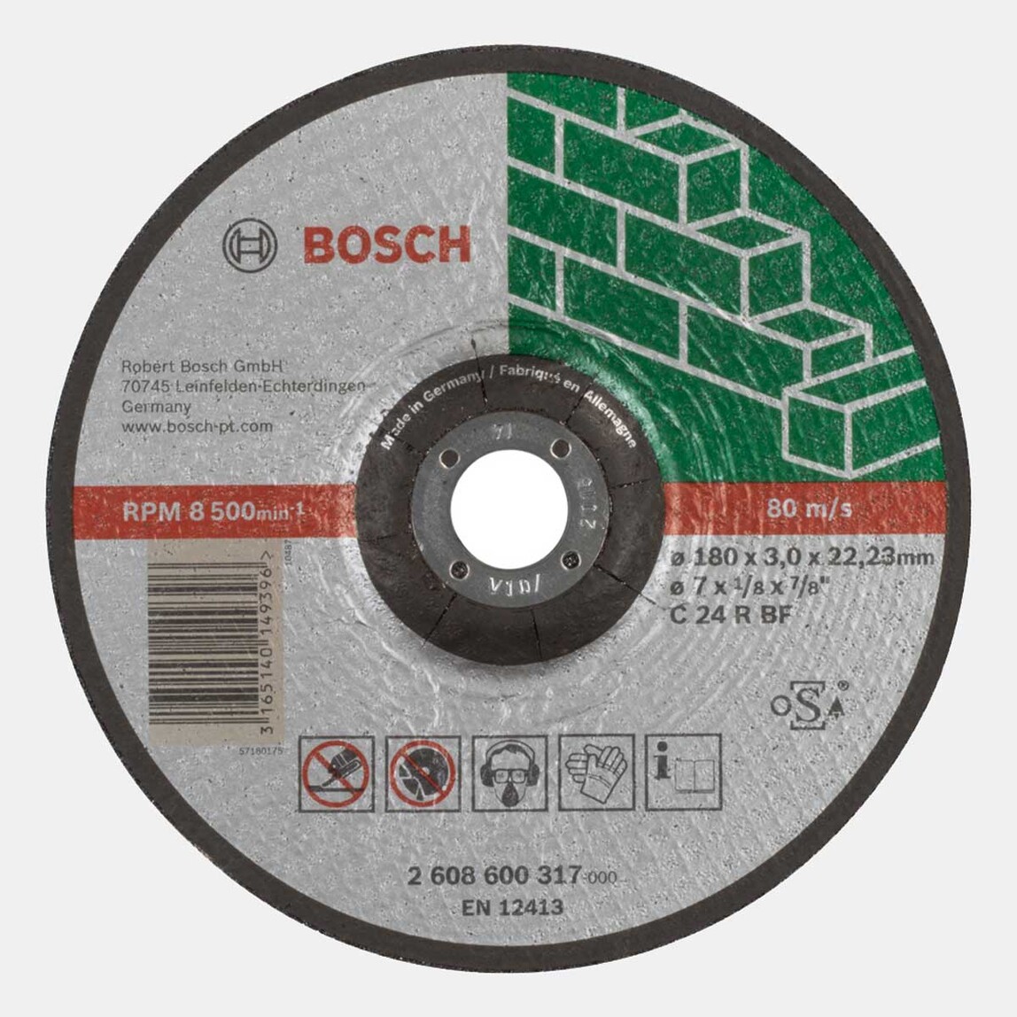    Bosch 180x3 mm Mermer Bombeli  