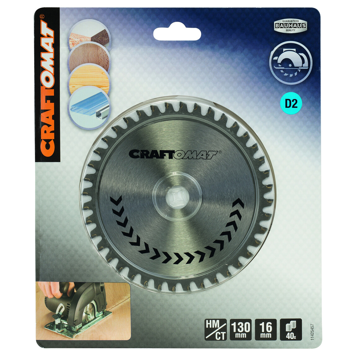    Craftomat Daire Testere Bıçağı SP MU H 130x16-40  
