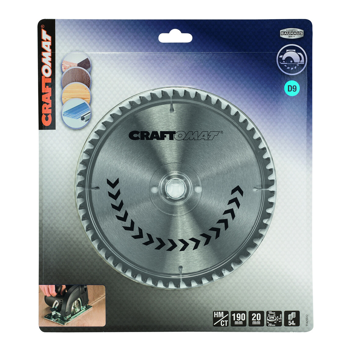    Craftomat Daire Testere Bıçağı SP MU H 190x20-54  