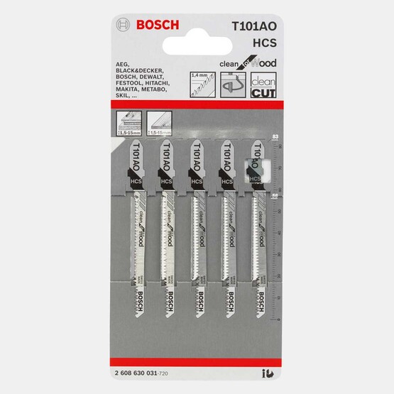 Bosch Dekupaj Testere Bıçak T101 Ao 5'li 