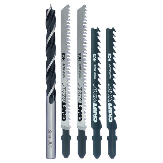 Craftomat Dekupaj Testere Ucu Ahşap 5'li Set 