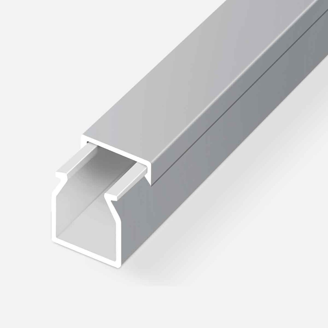    Mutlusan Kablo Kanalı 2M Metalik Gri 25x25 mm  