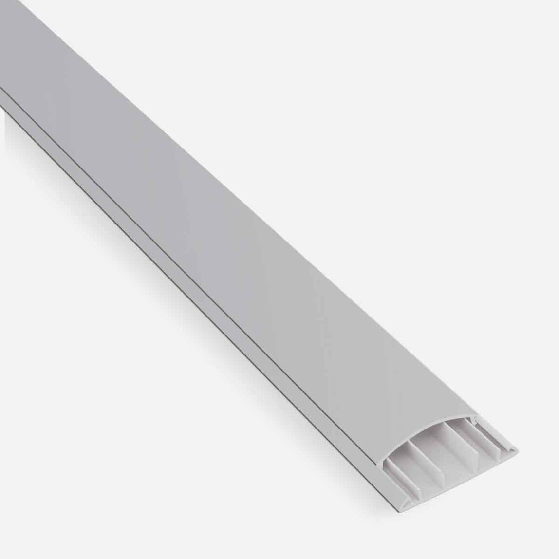    Mutlusan Kablo Kanalı 2M Balık Sırtı Metalik Gri 60x15 mm  