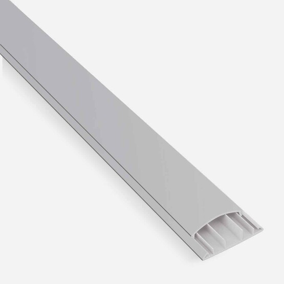Mutlusan Kablo Kanalı 2M Balık Sırtı Metalik Gri 60x15 mm 