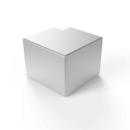 Mutlusan Dış Köşe Metal Gri 40X40 mm 