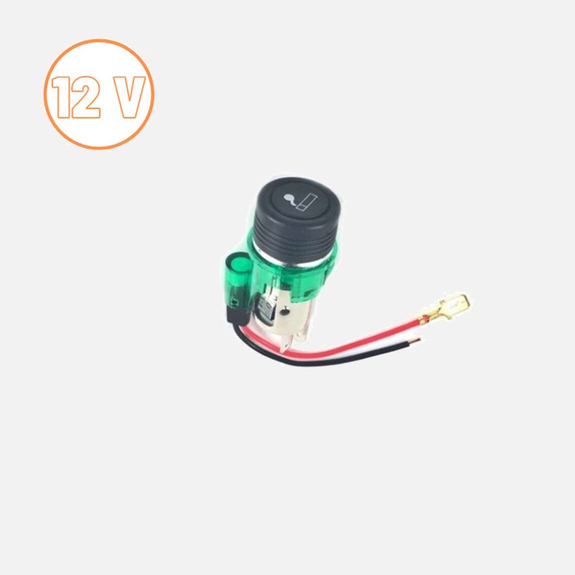    Space Yeşil Işıklı Çakmak 12V  