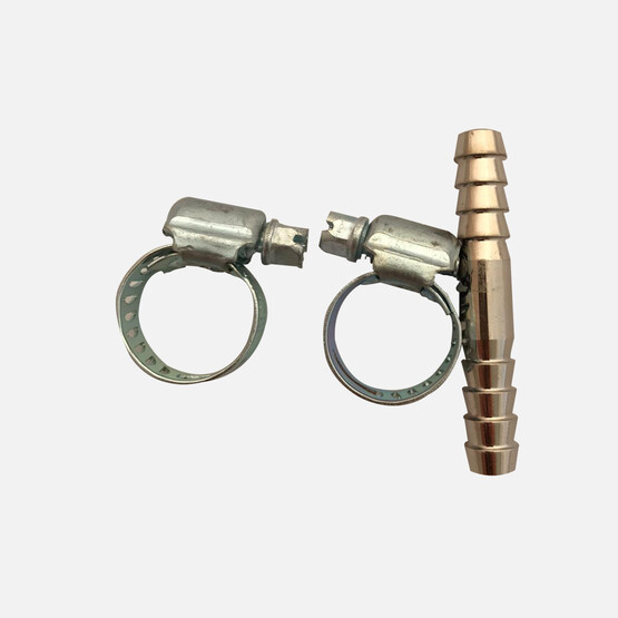 Admiral 12mm Hortum Eki Kelepçeli Krom-Pirinç 
