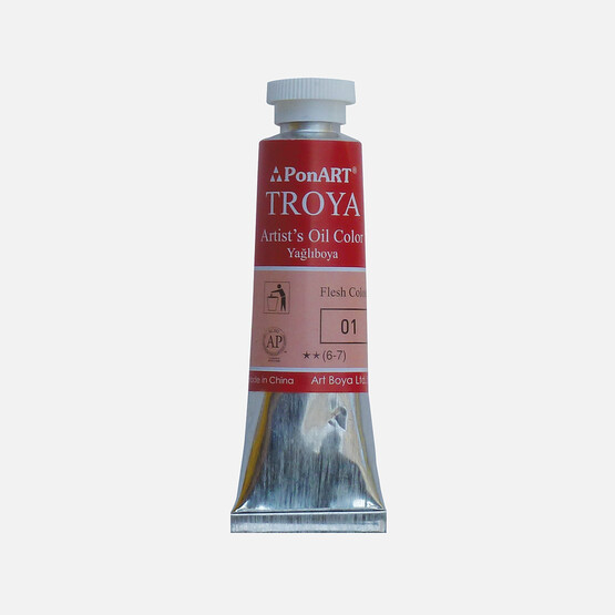 PonArt  Troya Yağlı Boya Tüp 01 Ten Rengi 37 ml 