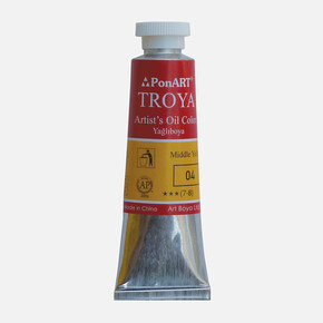 Troya Yağlı Boya Tüp 04 Chrome Sarı 37 ml