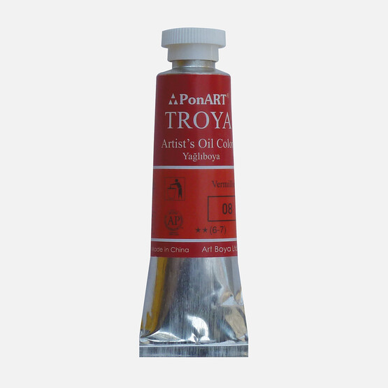 PonArt  Troya Yağlı Boya Tüp 08 Vermıllıon 37 ml 