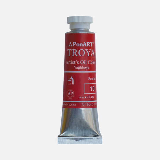 PonArt  Troya Yağlı Boya Tüp 10 Scarlet Red 37 ml 