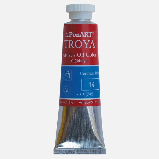PonArt  Troya Yağlı Boya Tüp 14 Lake Blue 37 ml 