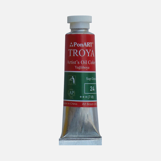PonArt  Troya Yağlı Boya Tüp 24 Sap Green 37 ml 