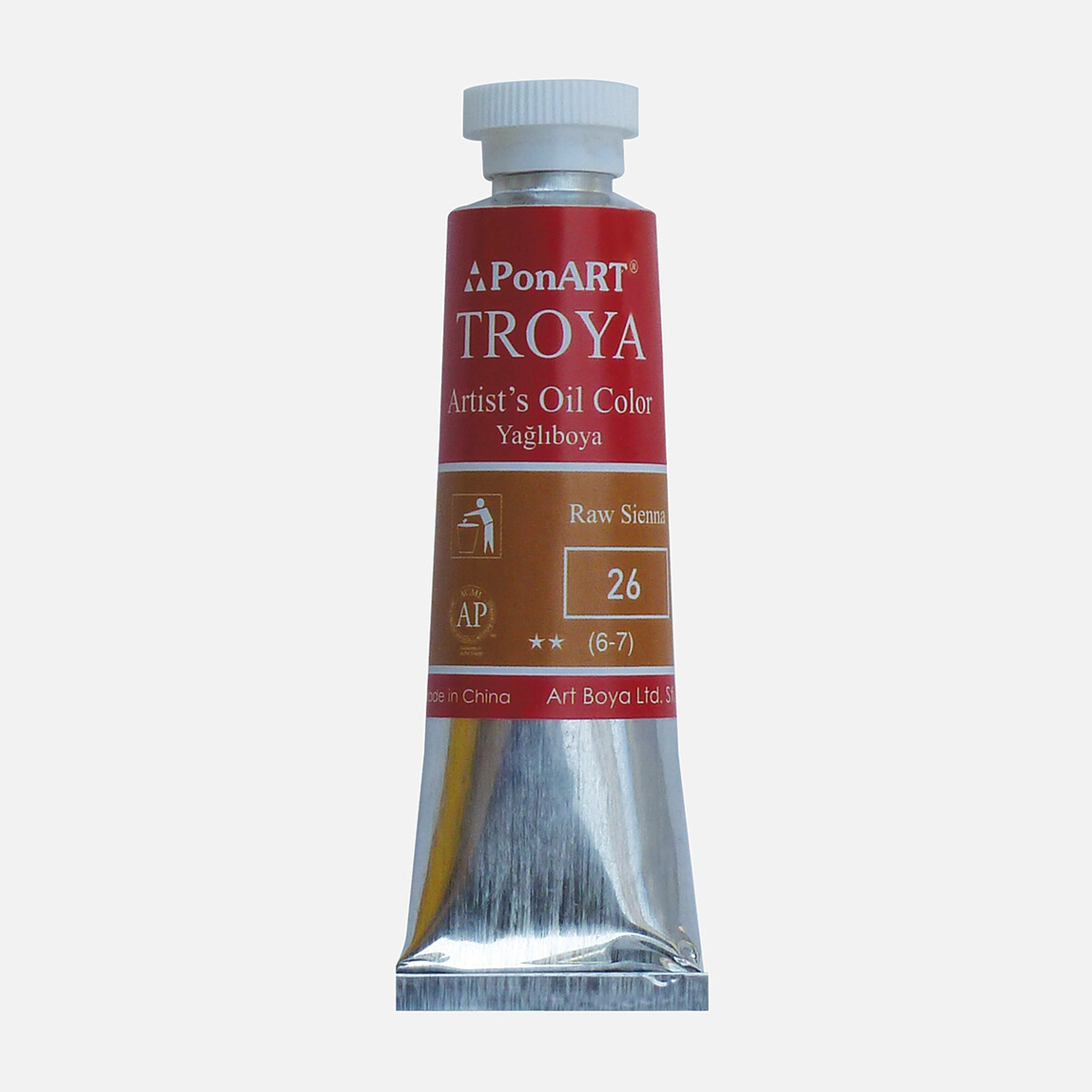    PonArt  Troya Yağlı Boya Tüp 26 Raw Sienna 37 ml  