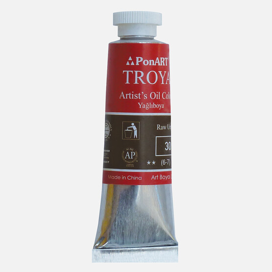 PonArt  Troya Yağlı Boya Tüp 30 Raw Umber 37 ml 