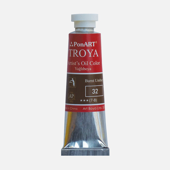 PonArt  Troya Yağlı Boya Tüp 32 Burnt Umber 37 ml 