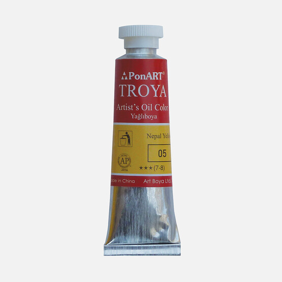 PonArt  Troya Yağlı Boya Tüp 05 Nepal Sarı 37 ml 