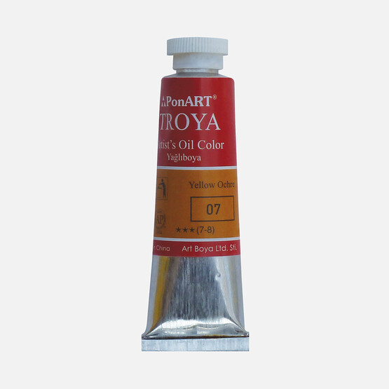 PonArt  Troya Yağlı Boya Tüp 07 Ocker Sarı 37 ml 