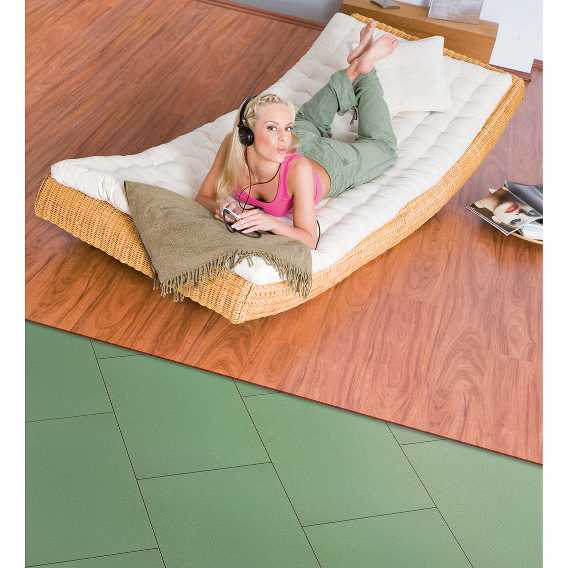    Logoclic Ağaç Elyaf Parke Altı Plakası 0,59x0,79, 5mm  