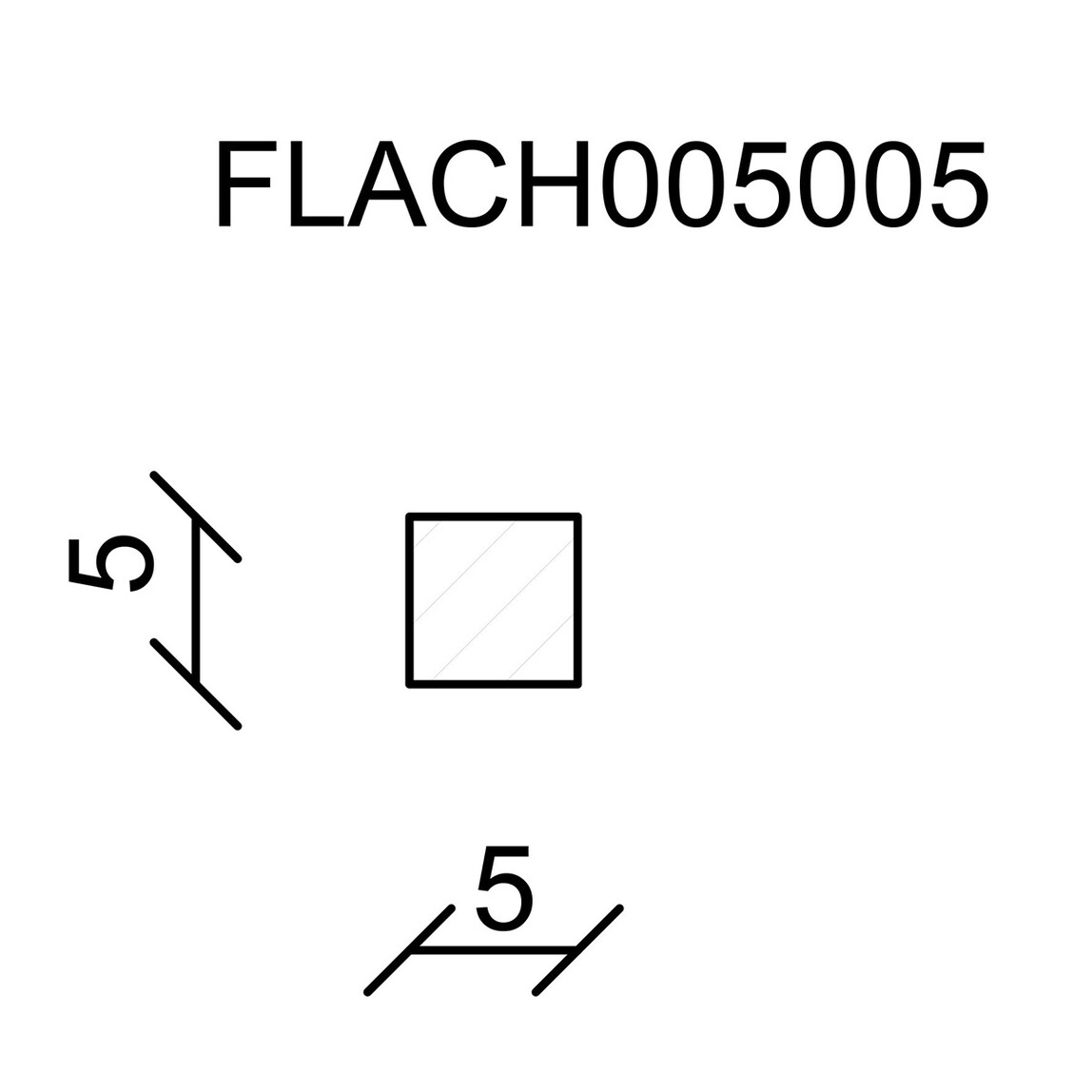    Neuhofer Kare Ahşap Çıta  05x05 mm  240 cm 