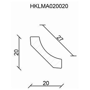 Neuhofer Oyuk Ahşap Çıta 20x20 mm 240 cm_1