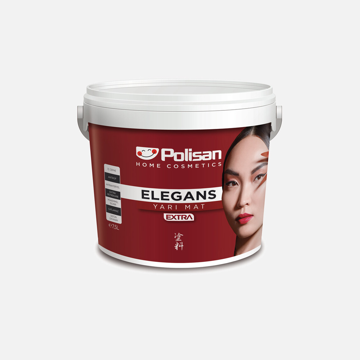    Polisan 7,5 lt Elegans Extra Yarımat Beyaz 