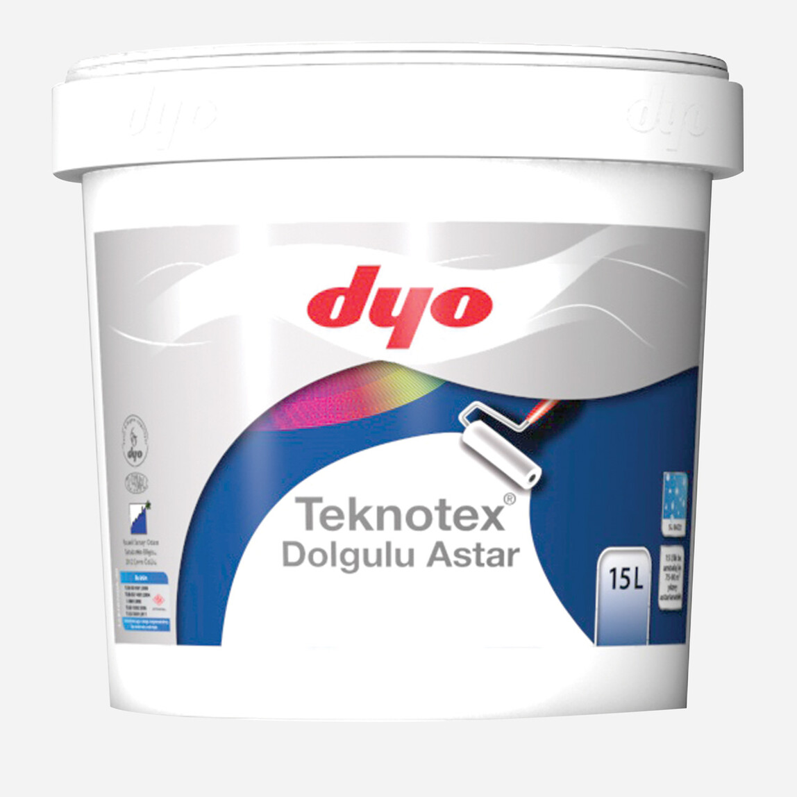    Dyo 15 lt Teknotex Dolgulu Astar Beyaz 