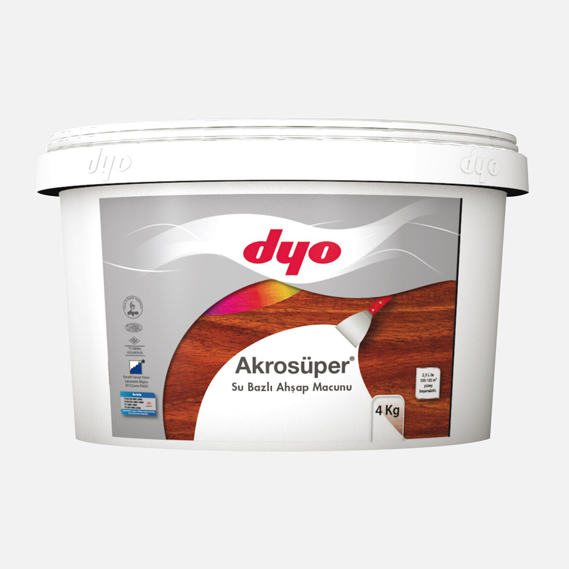    Dyo 4 kg Akrosüper Ahsap Macun Su Bazlı 