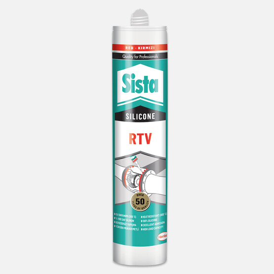 Sista RTV Silikon Kırmızı Sıvı Conta (300⁰C) 310 ml 