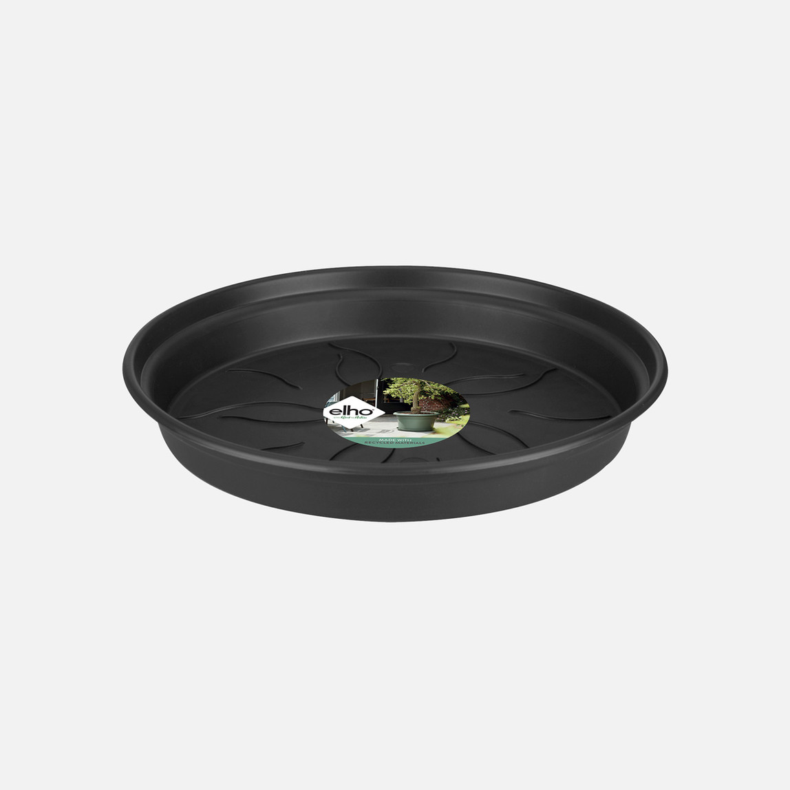 Elho Saksı Altlığı Siyah Green Basics_0