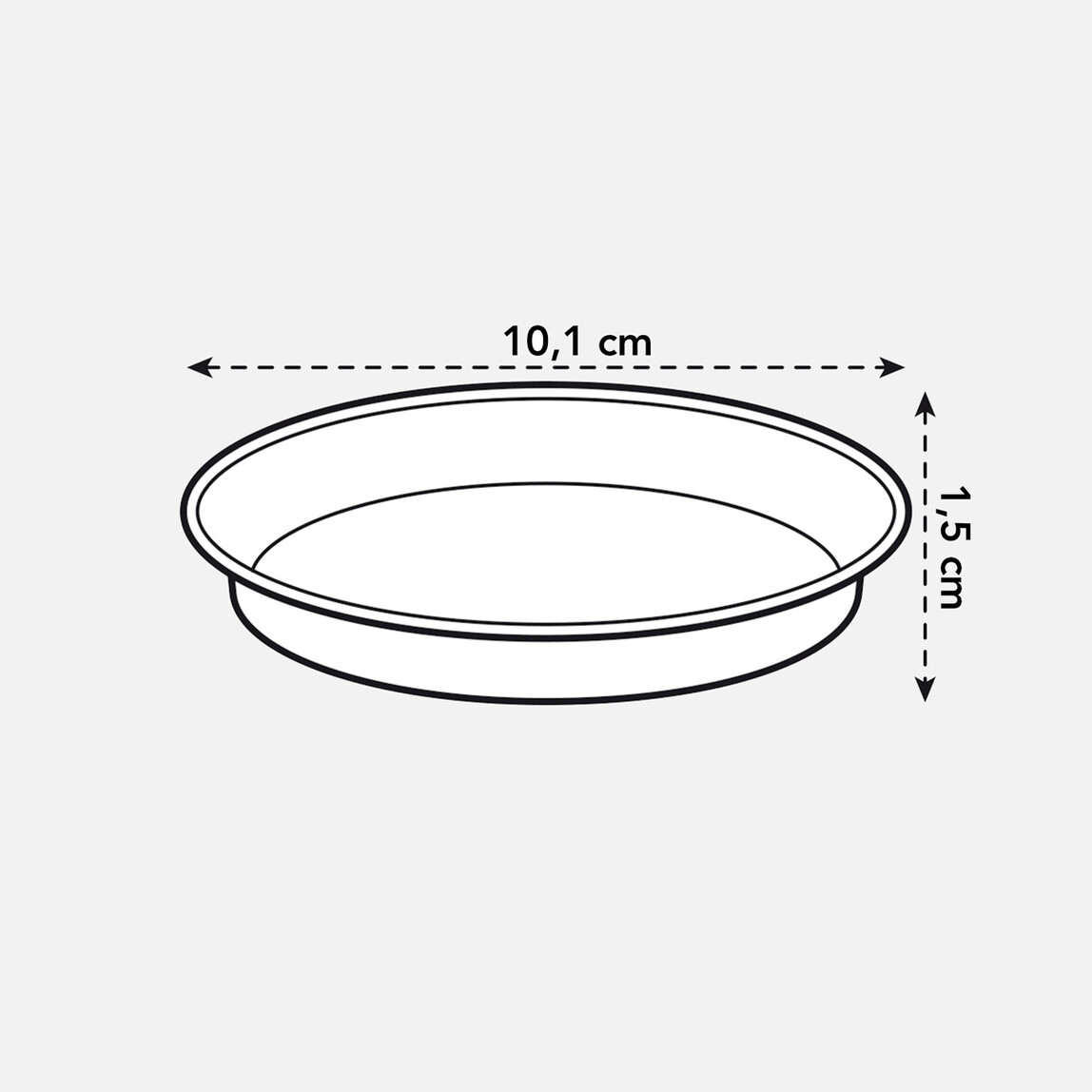    Elho Saksı Altlığı Kahve Green Basics  