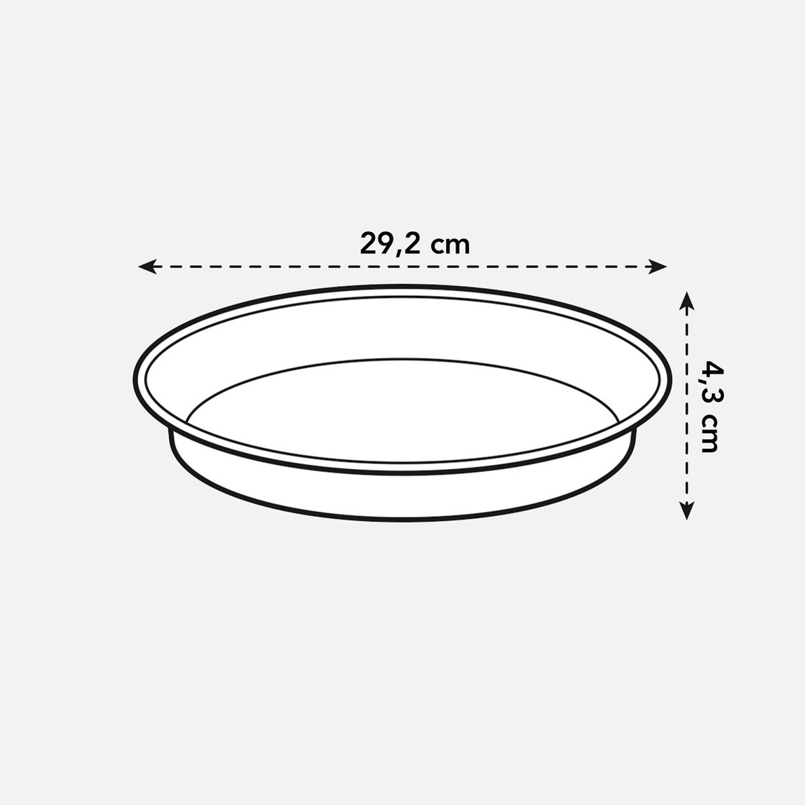 Elho Saksı Altlığı Kahve Green Basics_0