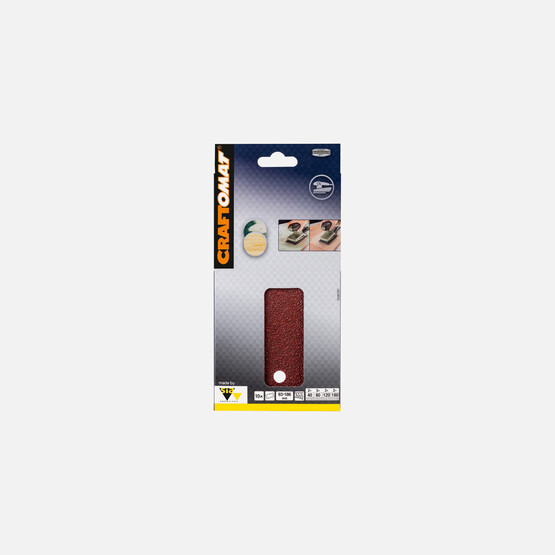 Craftomat Titreşimli Zımpara 93X186 mm Set (Cırtlı+Delikli) 