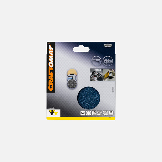 Craftomat Matkap/Taş Zımpara 125 mm K24 EFM Cırtlı 
