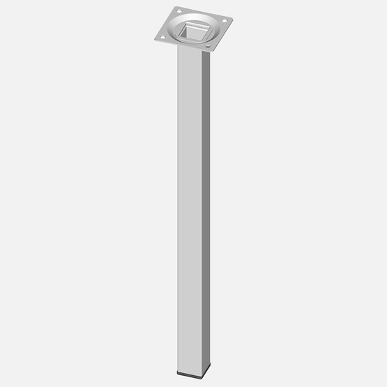 Regalux Masa Ayağı Çelik Boru Kare 400 mm (Beyaz) 